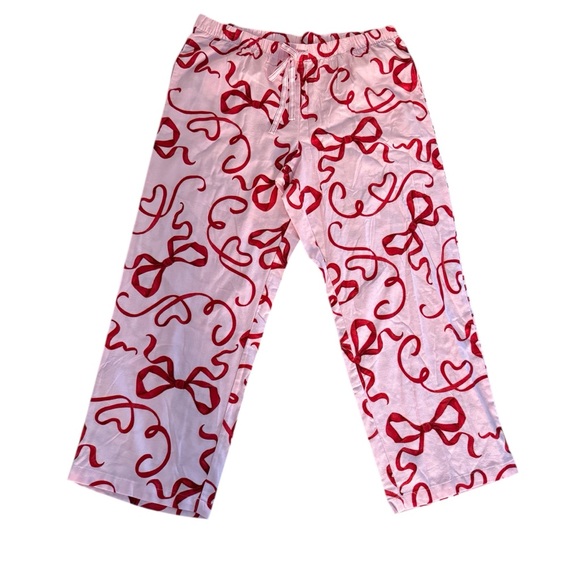 Joyspun Other - Women's Pink and Red Bow Print Pajama Pants